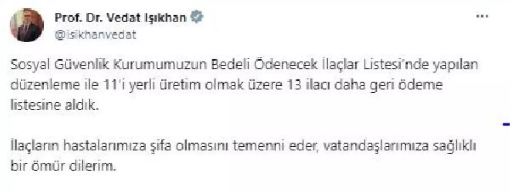 13 ilaç daha geri ödeme listesine alındı