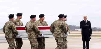 ABD Başkanı Joe Biden, Ürdün'deki dron saldırısında hayatını kaybeden askerlerin cenaze törenine katıldı