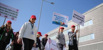 Dünya Kanser Günü'nde Farkındalık Yürüyüşü Düzenlendi