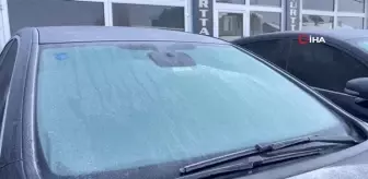 Ağrı'da Eksi 17 Dereceyle Donma, Araçlar Battaniyeyle Sarıldı