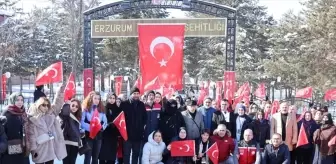 Üniversite öğrencileri Erzurum'da şehit aileleriyle buluştu