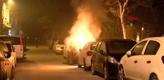 Üsküdar'da park halindeki cipte çıkan yangın otomobile de sıçradı