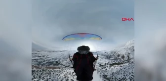 Ergan Dağı Kayak Merkezinde Wingsuit Atlayışı