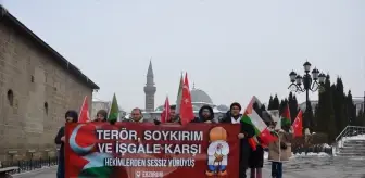 Erzurum'da Hekimler İsrail'in Saldırılarını Protesto Etti