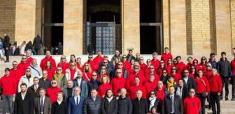 Türkiye Hentbol Federasyonu Anıtkabir'i ziyaret etti