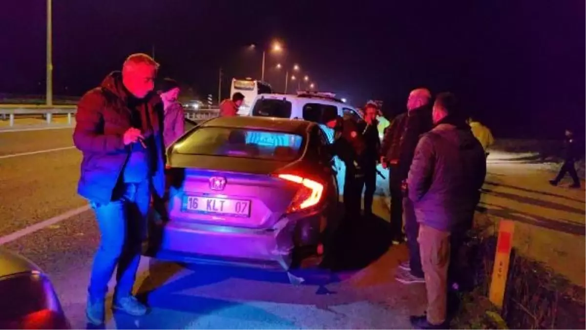 İnegöl'de polis takibinde yakalanan şüpheliler gözaltına alındı
