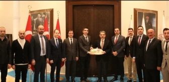 Kırklareli Valisi Birol Ekici, TÜRKAV Kırklareli Şubesi Başkanı Can Demirel'i kabul etti