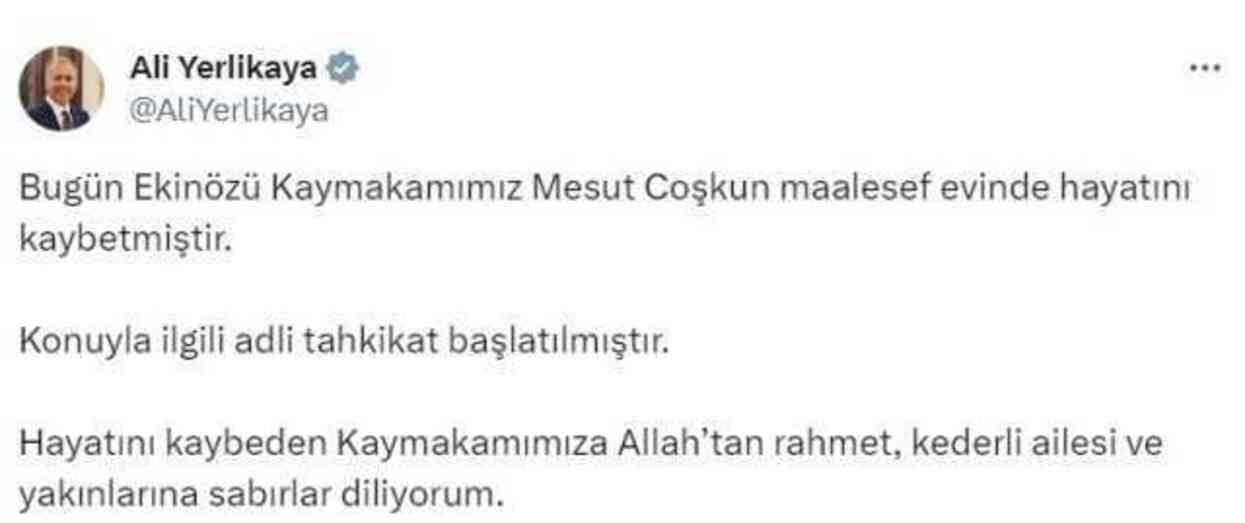Mesut Coşkun öldü mü? Kaymakam Mesut Coşkun öldürüldü mü? Mesut Coşkun öldü mü? Kaymakam Mesut Coşkun öldürüldü mü?