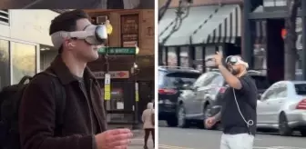 Apple'ın yeni sanal gözlüğü piyasaya çıktı! Sokaklar bilim kurgu filmine döndü