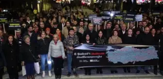 Deprem Felaketinin Birinci Yılında Anma Yürüyüşü