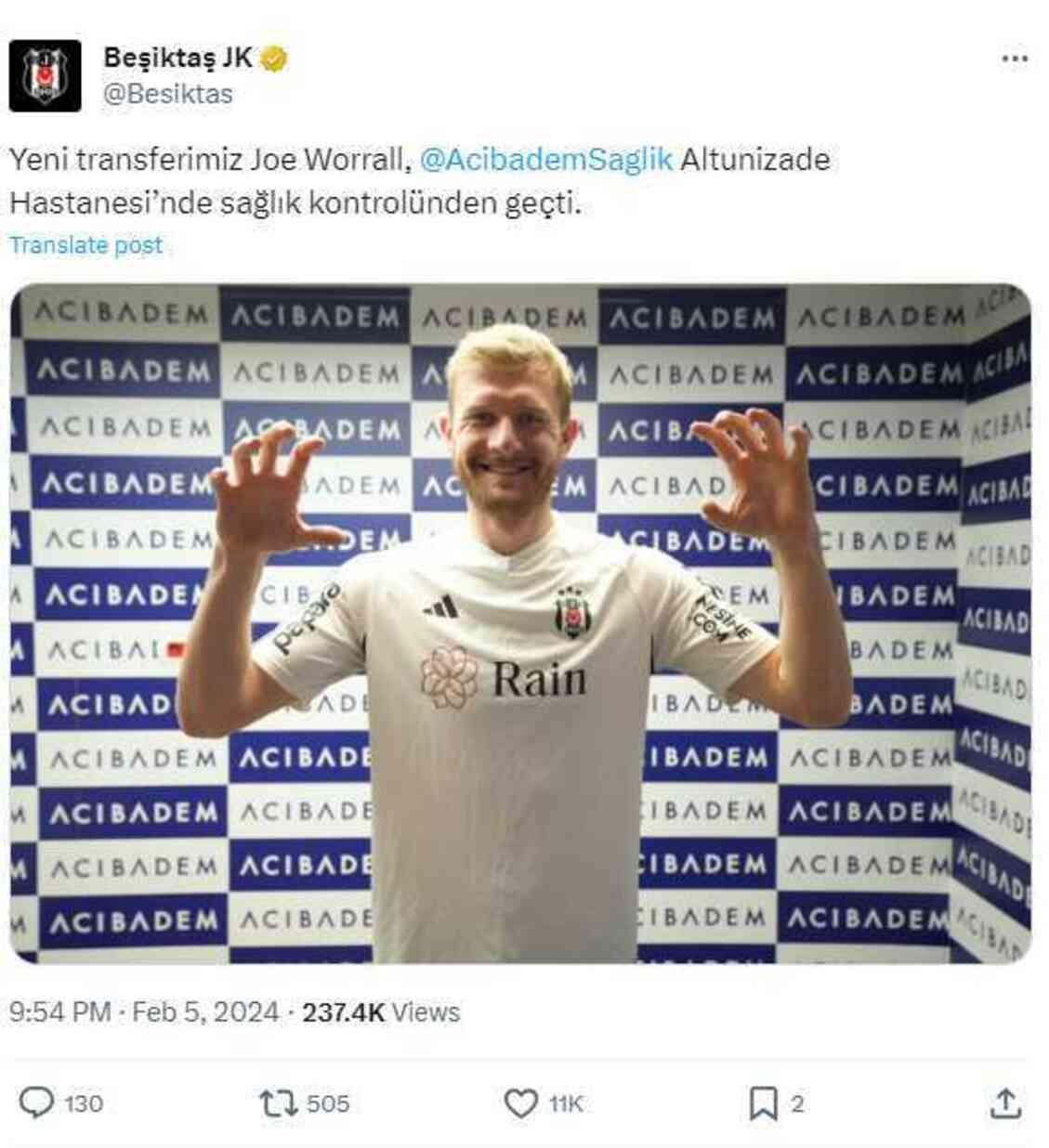 Joe Worrall kimdir? Beşiktaş'ın yeni stoperi kim?