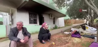 Klimadan çıkan yangın bir aileyi evsiz bıraktı, anne gözyaşlarına boğuldu