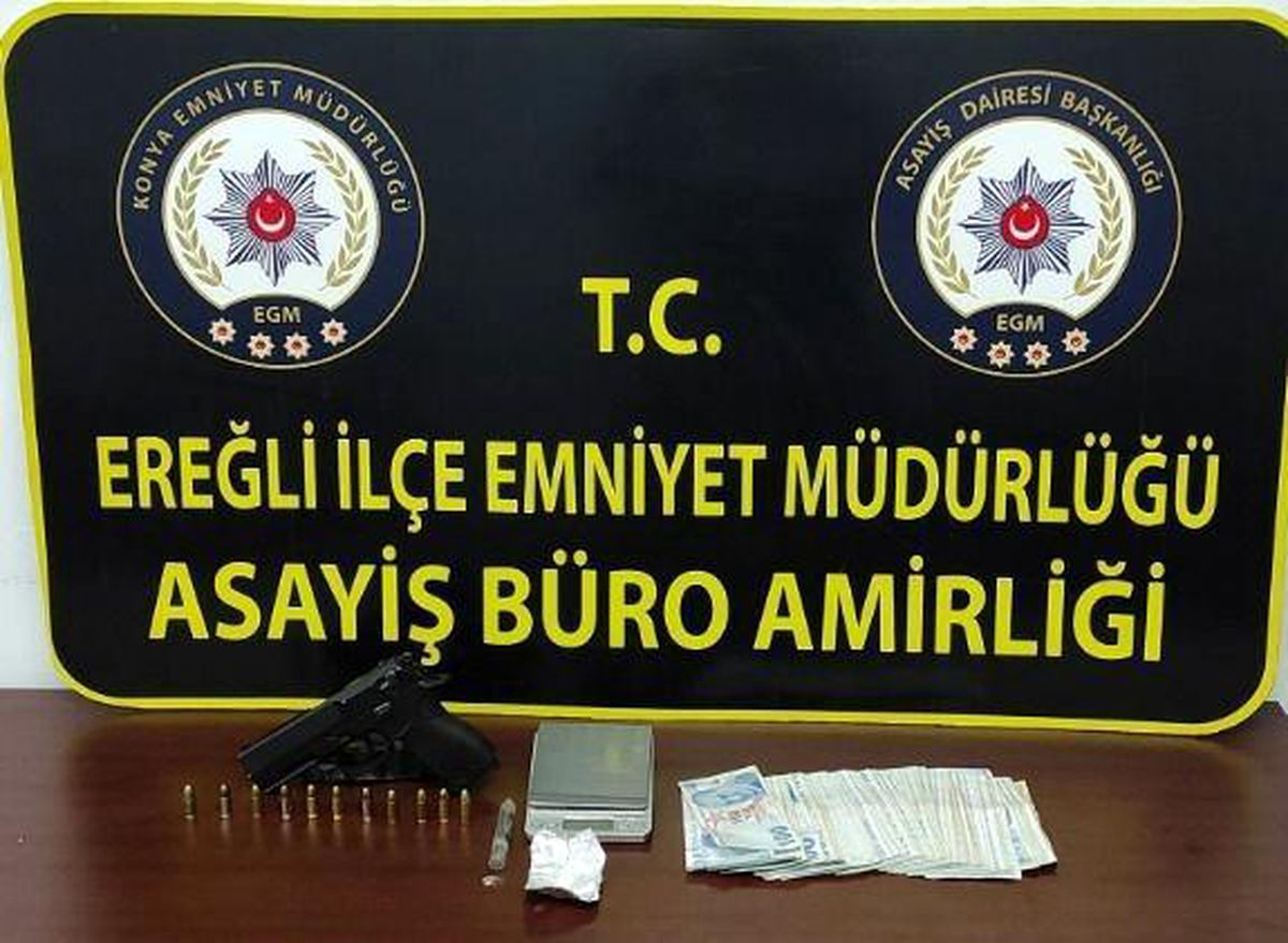 Konya'nın Ereğli ilçesinde silahlı saldırı olayının şüphelisi yakalandı