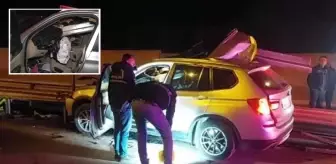 Cip bariyerlere saplandı, sürücü ağır yaralandı
