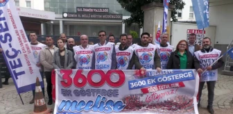 Teç-Sen İzmir Şubesi, 3600 Ek Göstergenin Meclis'e Getirilmemesini Kabul Etmiyor