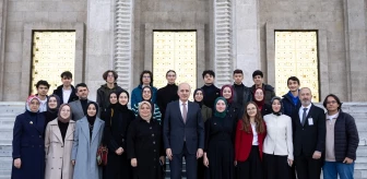 TBMM Başkanı Numan Kurtulmuş, İstanbul Başakşehir Mehmet Emin Saraç Anadolu İmam Hatip Lisesi öğrencileriyle buluştu