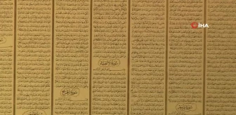 Tek levhada Kur'an-ı Kerim ayetleri birleştirildi
