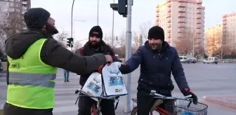 Konya Büyükşehir Belediyesi, Dünya Kışın Bisikletle İşe Gitme Günü'nde etkinlik düzenledi