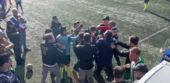 Zonguldak'ta Karadeniz Ereğli Belediyespor ile Çilimli Belediyespor arasında arbede yaşandı