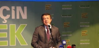 AK Parti Genel Başkan Yardımcısı Nihat Zeybekci, Batman'da aday tanıtım toplantısında konuştu
