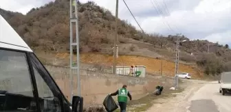 Tokat'ın Almus ilçesinde çevre temizliği gerçekleştirildi