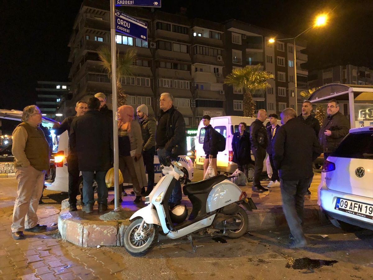 Aydın'ın Nazilli ilçesinde motosiklet kazası: Sürücü yaralandı