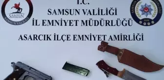 Samsun'un Asarcık ilçesinde asayiş uygulamasında 2 kişi yakalandı