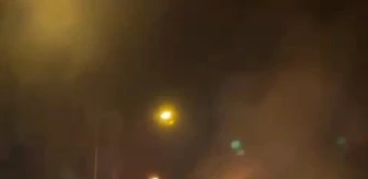 Sinop'un Ayancık ilçesinde seyir halindeki otomobilde yangın çıktı