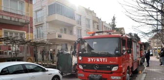 Burdur'da elektrikli battaniye yangını itfaiye tarafından söndürüldü