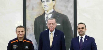 Cumhurbaşkanı Erdoğan, Türkiye'nin ilk astronotunu kabul etti