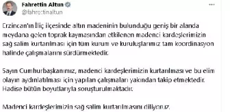 Erzincan'da Altın Madeninde Toprak Kayması