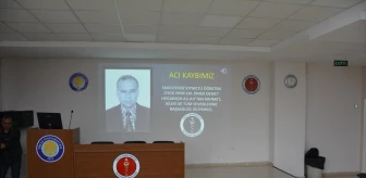 Dicle Üniversitesi Veterinerlik Fakültesi Öğretim Üyesi Prof. Dr. Ömer Demet için anma töreni düzenlendi