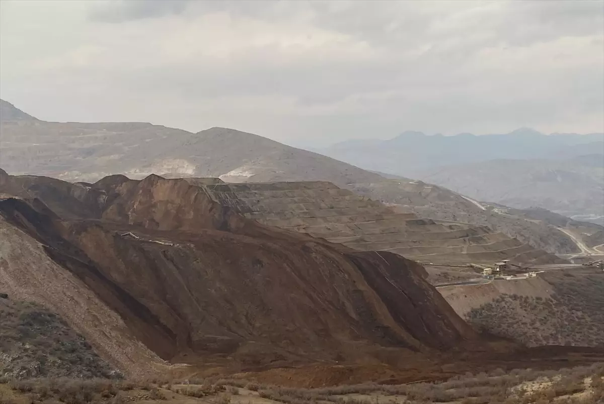 Erzincan İliç'te Altın Madeni Yığın Liç Alanında Toprak Kayması
