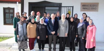 Kırıkkale Belediye Başkanı Mehmet Saygılı, mahalle konaklarındaki kadın kursiyerlerle buluştu