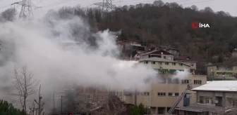 Beykoz'da kibrit üretim atölyesinde yangın çıktı