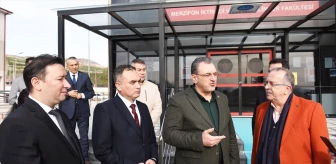 AK Parti Amasya Milletvekili Hasan Çilez, Amasya Üniversitesi Merzifon MYO'yu ziyaret etti