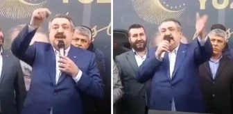 Konya'da Cihanbeyli Belediye Başkanı Mehmet Kale, vatandaşlara hitap ederken ağzını bozdu