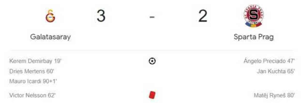 Galatasaray - Sparta Prag maçı kaç kaç, bitti mi? MAÇ SKORU! Galatasaray - Sparta Prag maçı kaç kaç, canlı maç skoru!