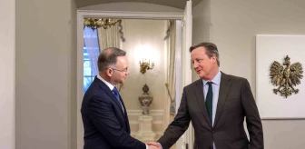 Polonya Cumhurbaşkanı Andrzej Duda, İngiltere Dışişleri Bakanı David Cameron'u kabul etti