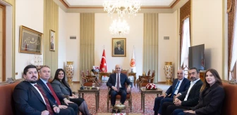 TBMM Başkanı Numan Kurtulmuş, Cumhur İttifakı'nın Ankara Büyükşehir Belediyesi Başkan adayı Turgut Altınok'u kabul etti