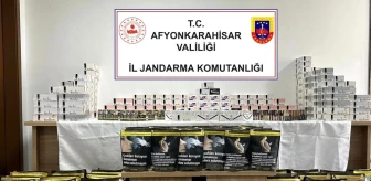 Afyonkarahisar'da Jandarma Operasyonunda 57 Bin Adet Boş Makaron ile Tütün Ele Geçirildi