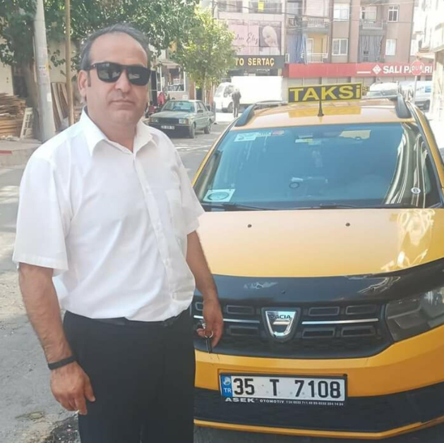 Taksici Oğuz Erge. 