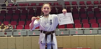 Karabük'te düzenlenen Türkiye Kyokushin Stil Karate Şampiyonası'nda minik kızlar ve erkekler kategorisinde başarılar