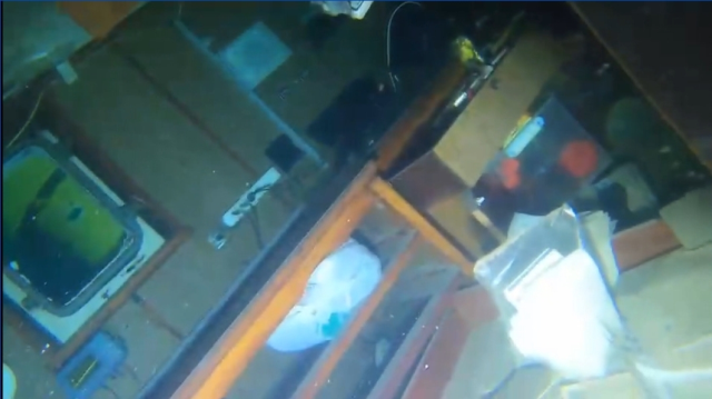 İmralı Adası'nda batan kargo gemisinin enkazından çekilen görüntüler paylaşıldı