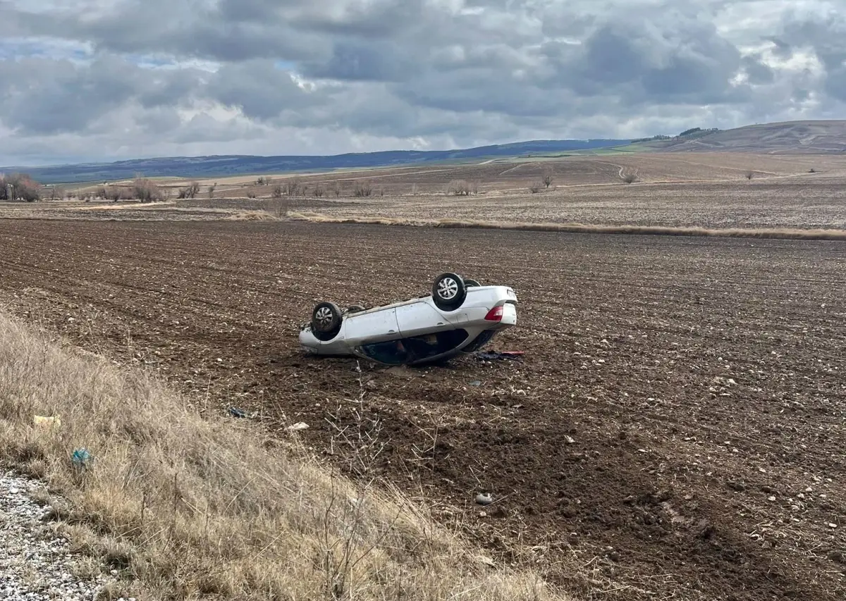 Çorum'un Alaca ilçesinde trafik kazası: 2 kişi yaralandı