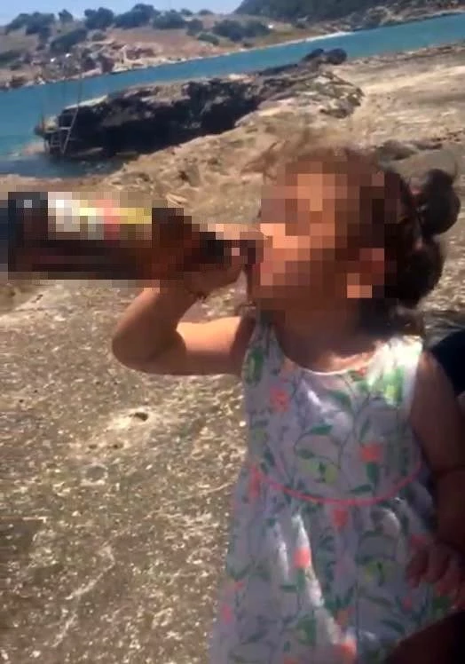 Mersin'de 3 yaşındaki kızına içki içiren anne gözaltına alındı