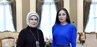 Emine Erdoğan, Azerbaycan Cumhurbaşkanı'nın eşi Mihriban Aliyeva ile görüştü