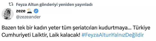 Feyza Altun'un küfürlü şeriat paylaşımı ortalığı karıştırdı! 'Tutuklansın' etiketi kısa sürede gündem oldu