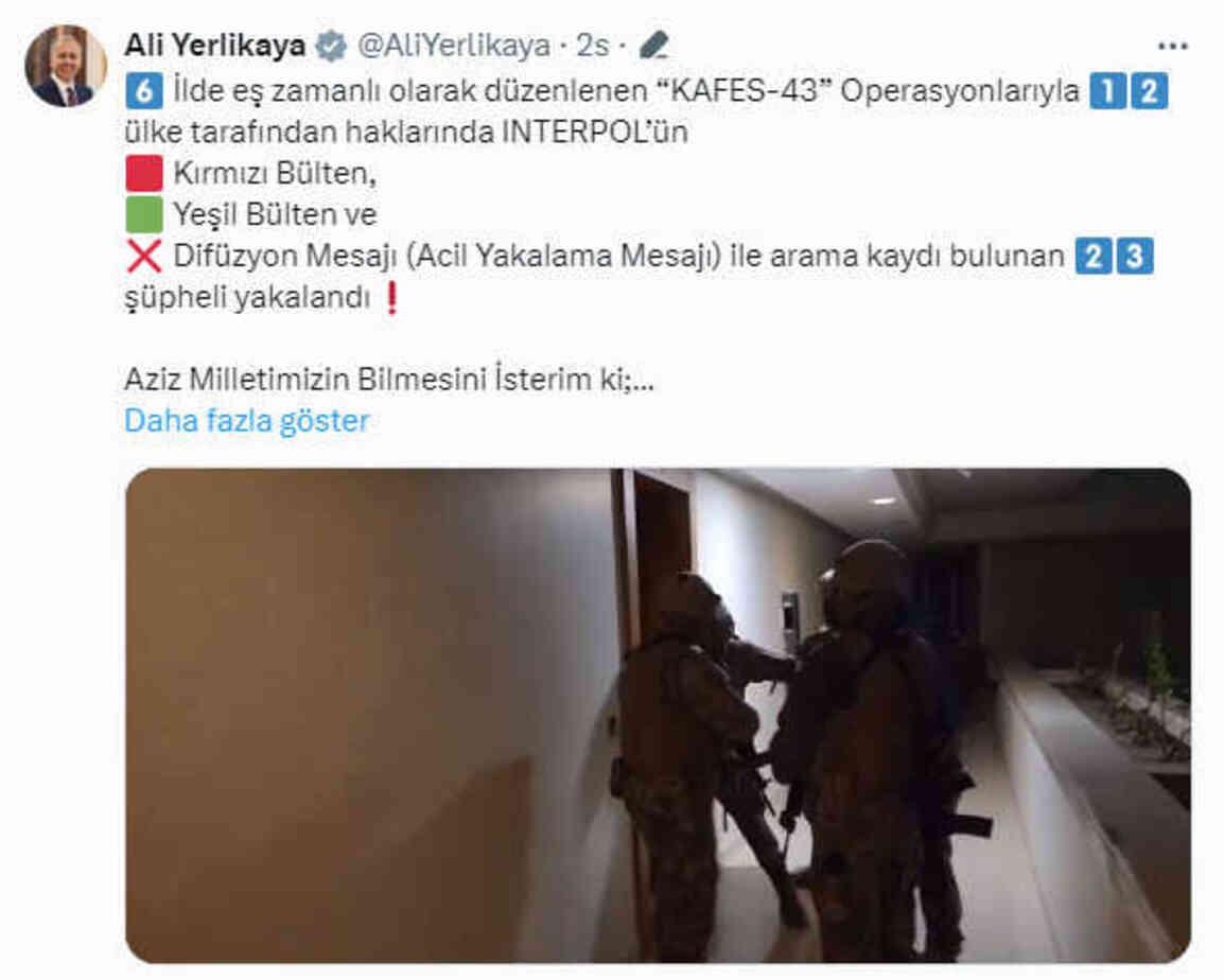 Interpol'ün 12 ülkenin aradığı 23 şüpheli Türkiye'de yakalandı Interpol'ün 12 ülkenin aradığı 23 şüpheli Türkiye'de yakalandı