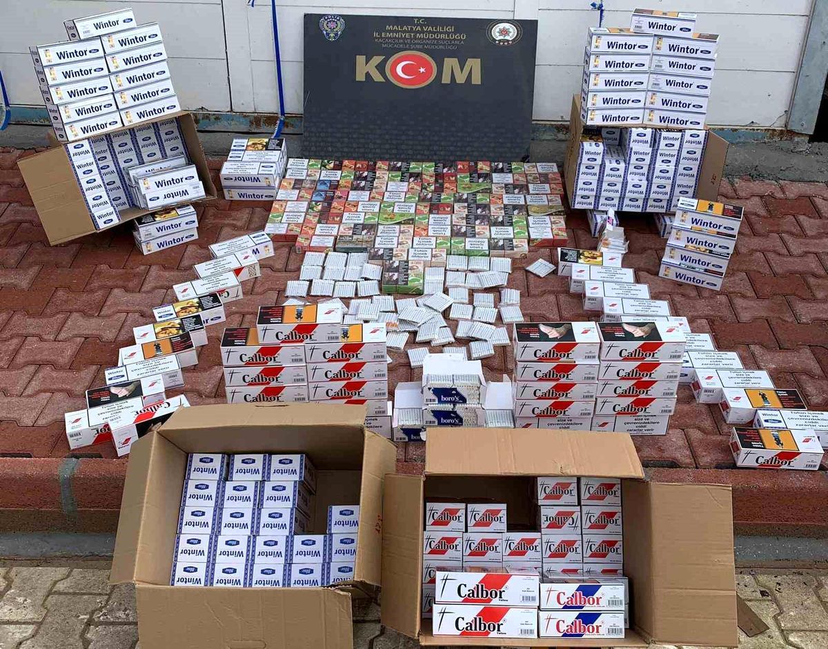 Malatya'da 778 Bin Adet Gümrük Kaçağı Makaron Ele Geçirildi